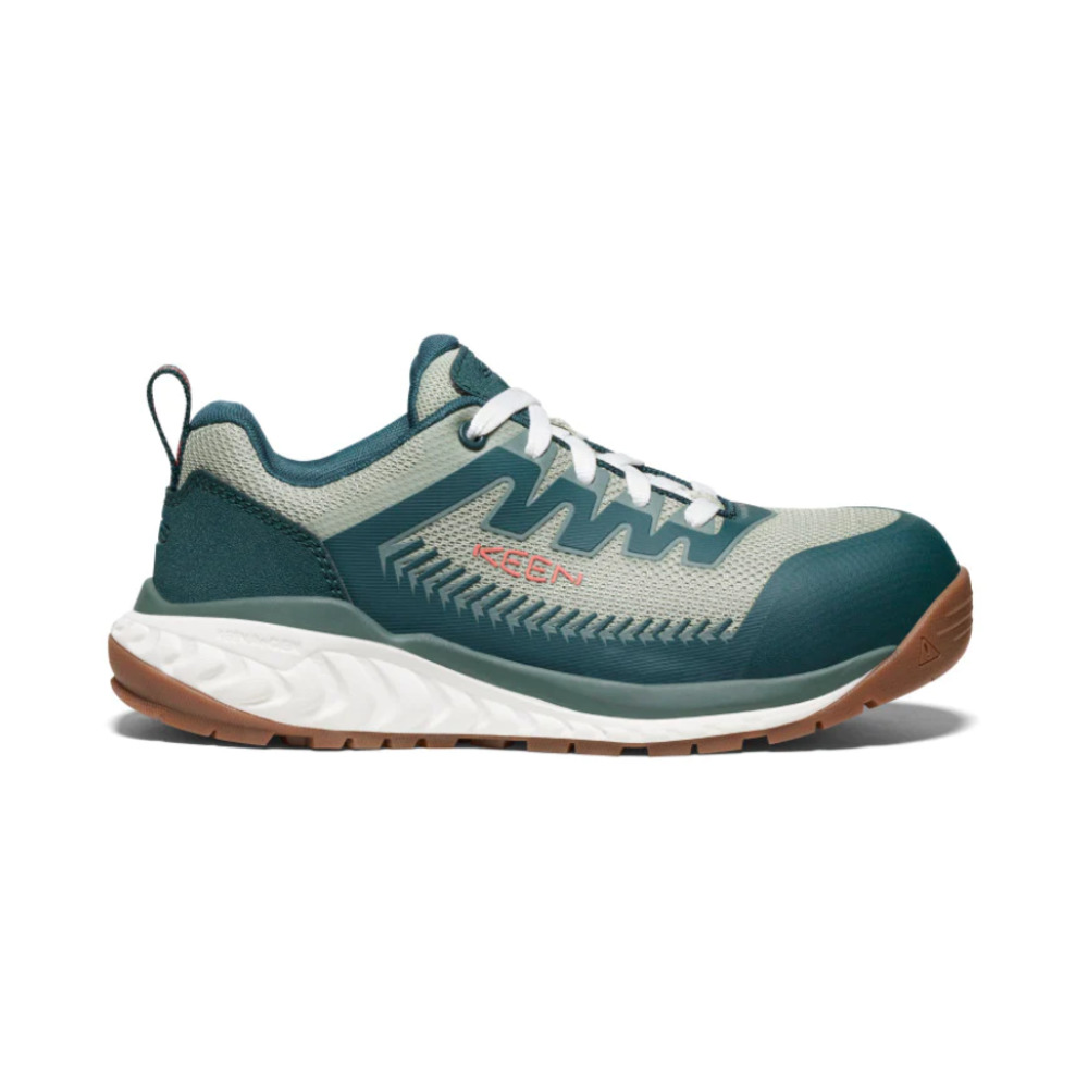 Keen Arvada Work Sneakers Carbon-Fiber‎ Steel Toe 1027659 Lace Up Moss Green 7M